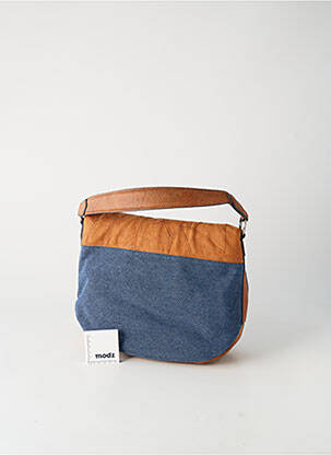 Sac multipoches forme carré bleu PATRICK BLANC femme