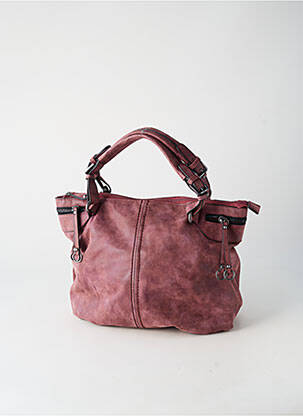 Sac multipoches forme rectangulaire violet FUCHSIA femme