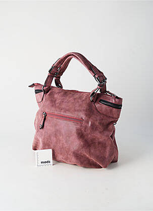 Sac multipoches forme rectangulaire violet FUCHSIA femme