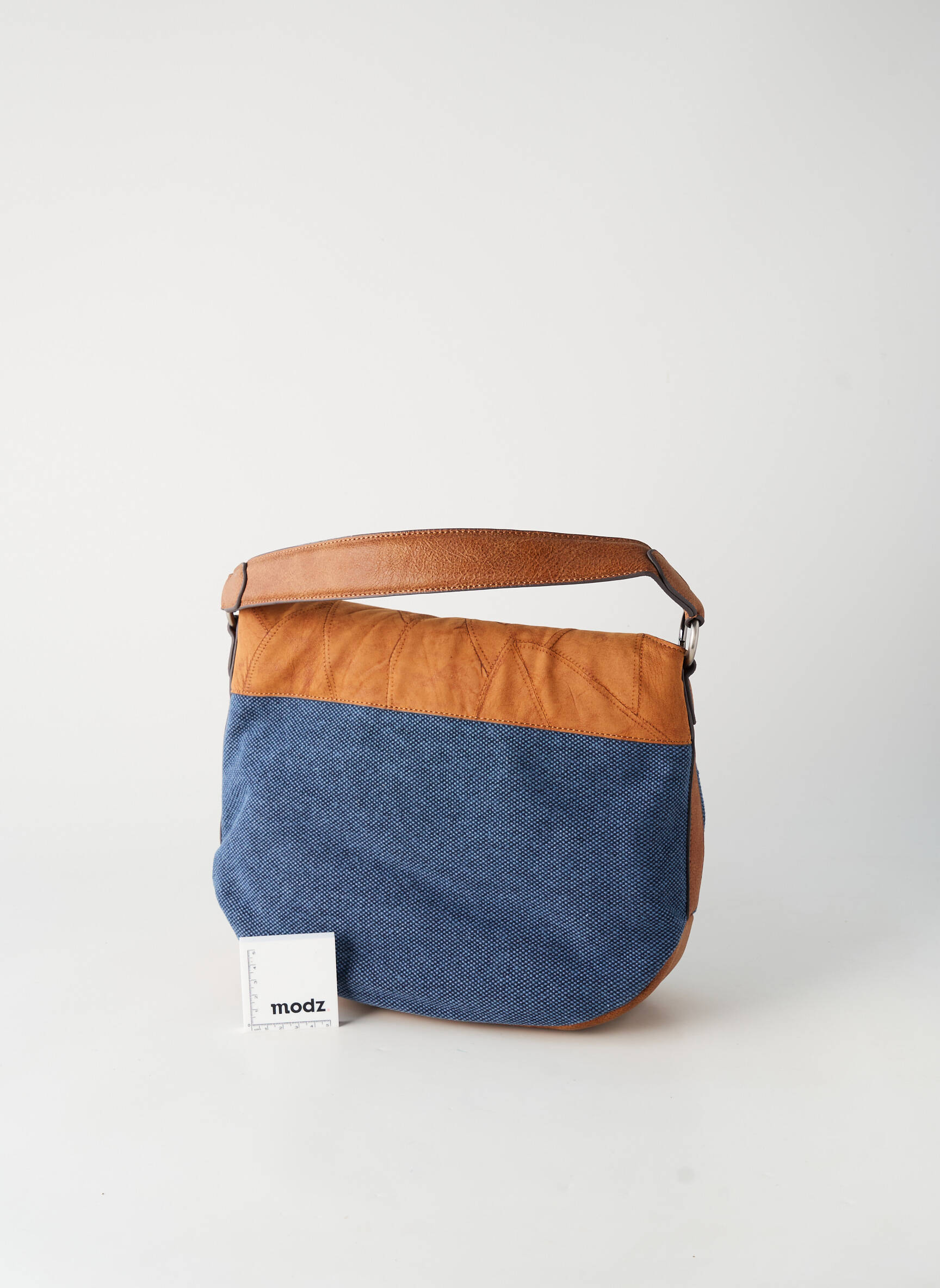 Sac multipoches forme carré bleu PATRICK BLANC femme