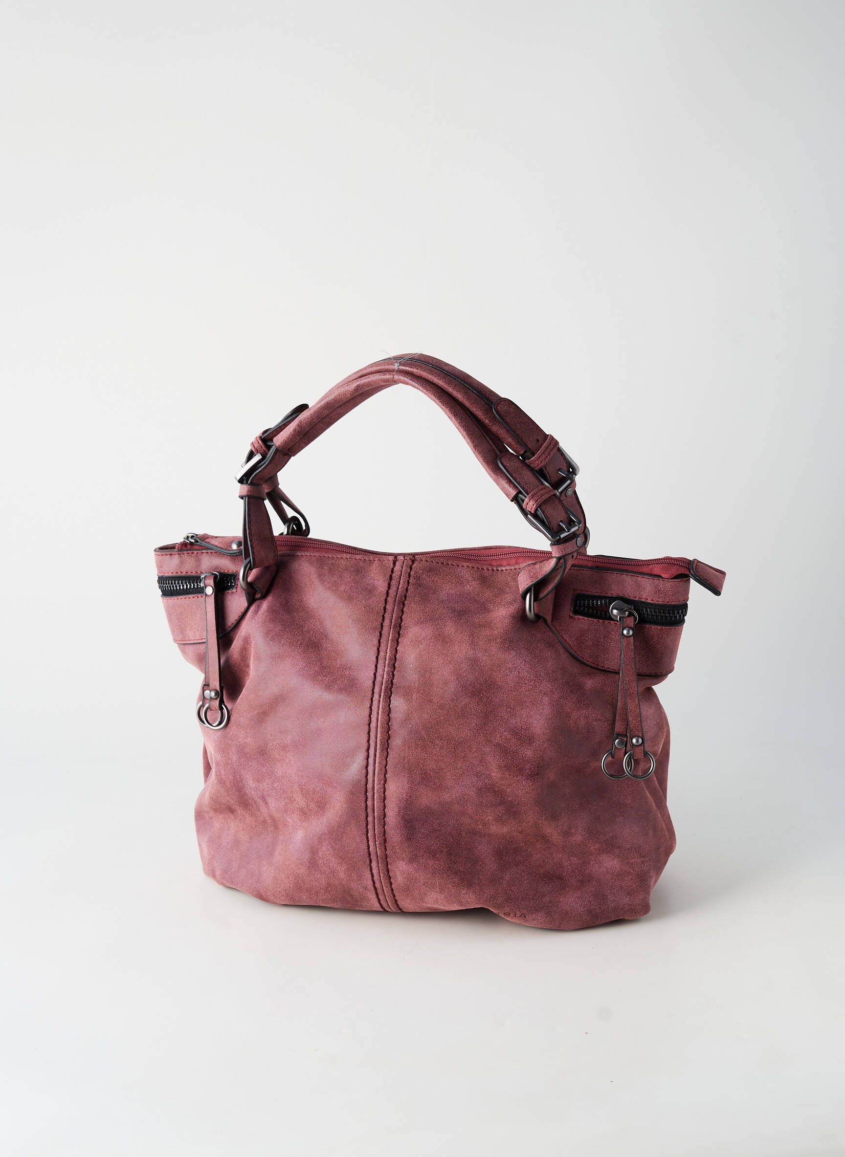 Sac multipoches forme rectangulaire violet FUCHSIA femme