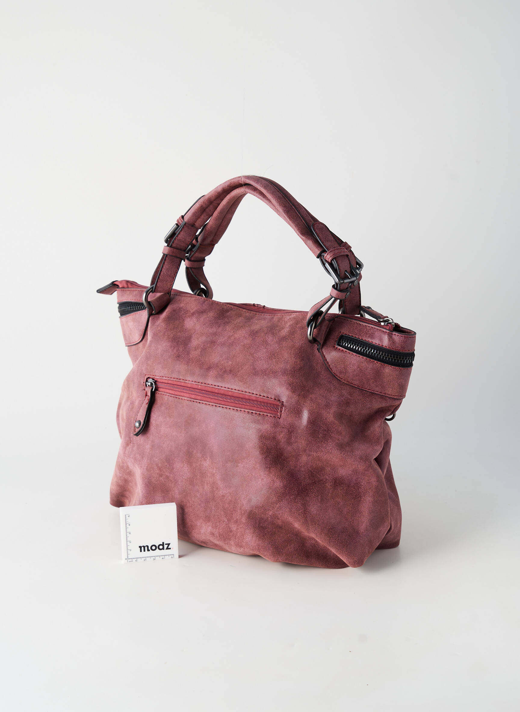 Sac multipoches forme rectangulaire violet FUCHSIA femme