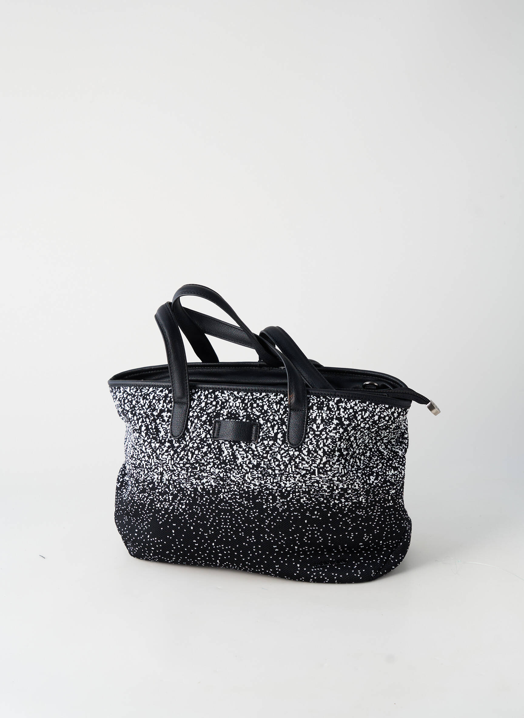 Sac multipoches forme rectangulaire noir PATRICK BLANC femme