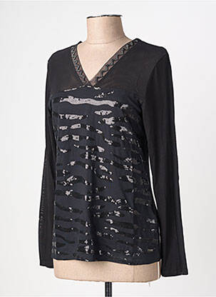 T-shirt manches longues manches longues noir FELINO femme