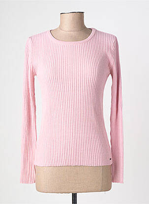 Pull coupe cintrée manches longues rose FELINO femme