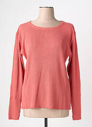 Pull coupe cintrée manches longues orange FELINO femme