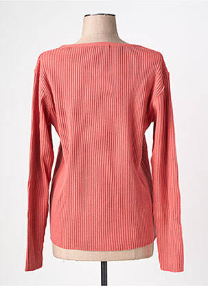 Pull coupe cintrée manches longues orange FELINO femme
