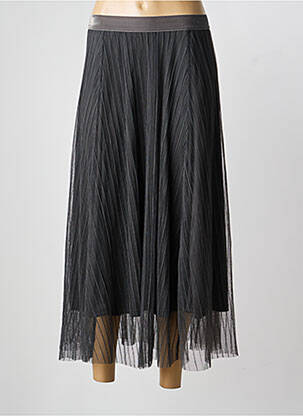 Jupe longue coupe fluide gris ONLY femme