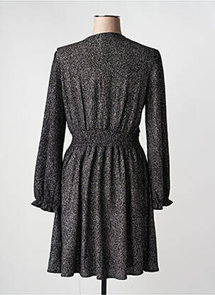 Robe courte manches longues manches longues argent MAELLE femme
