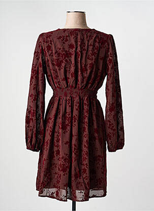 Robe courte manches longues manches longues rouge MAELLE femme