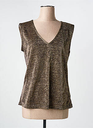 Top stretch sans manche or AKOZ DE TOI femme