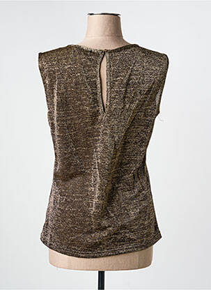 Top stretch sans manche or AKOZ DE TOI femme