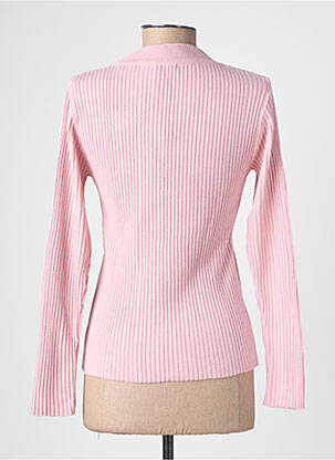 Pull stretch manches longues rose FELINO femme