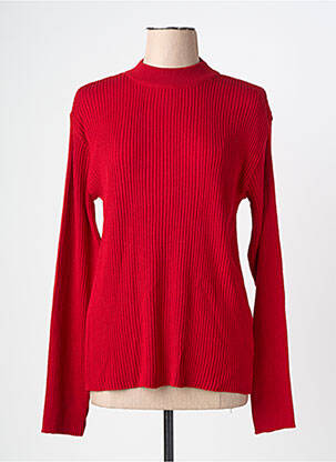 Pull stretch manches longues rouge FELINO femme