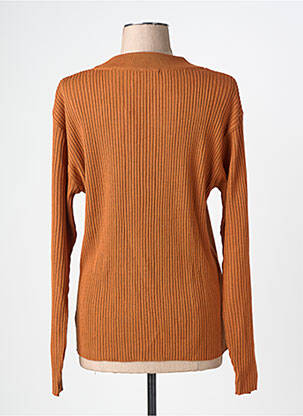 Pull stretch manches longues orange FELINO femme