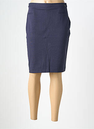 Jupe mi-longue stretch bleu FELINO femme