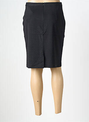 Jupe mi-longue stretch noir FELINO femme