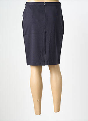 Jupe mi-longue stretch bleu fonce FELINO femme