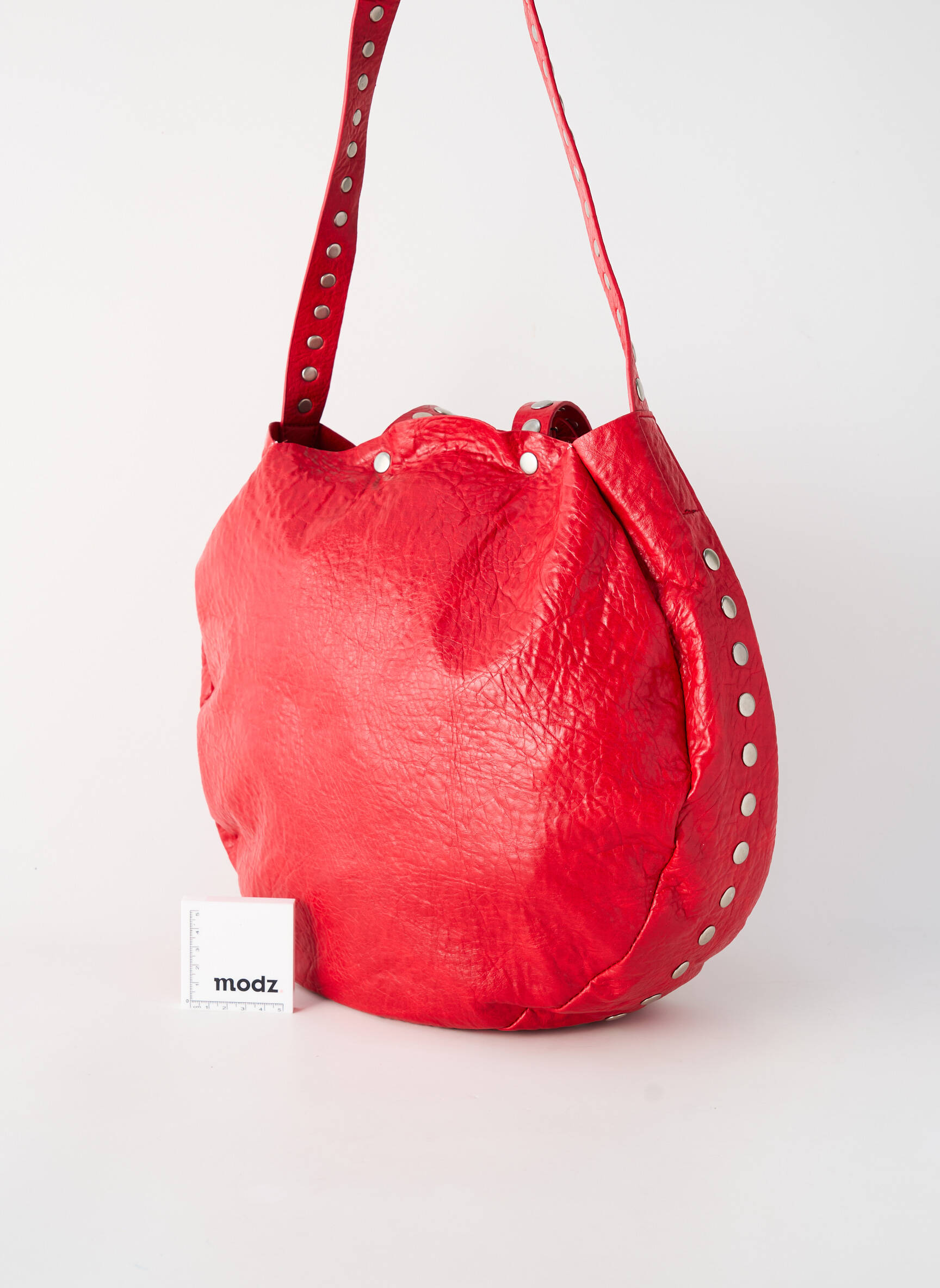Sac fermeture rabat pressionné rouge GP femme