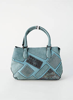 Sac fermeture zippée forme rectangulaire bleu MAC ALYSTER femme