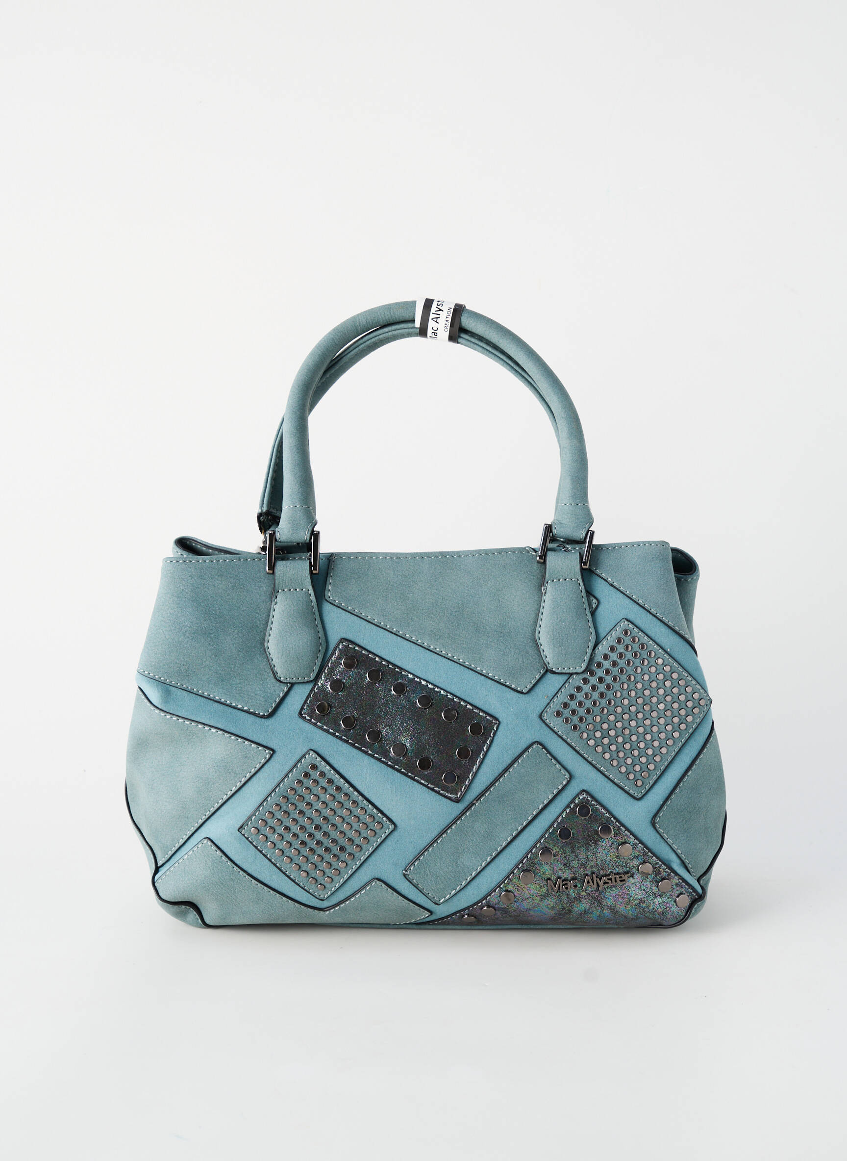 Sac fermeture zippée forme rectangulaire bleu MAC ALYSTER femme