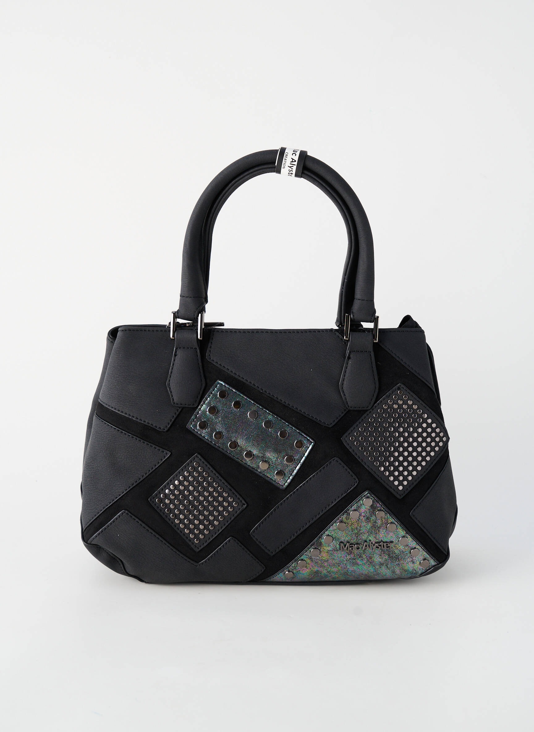 Sac fermeture zippée forme rectangulaire noir MAC ALYSTER femme