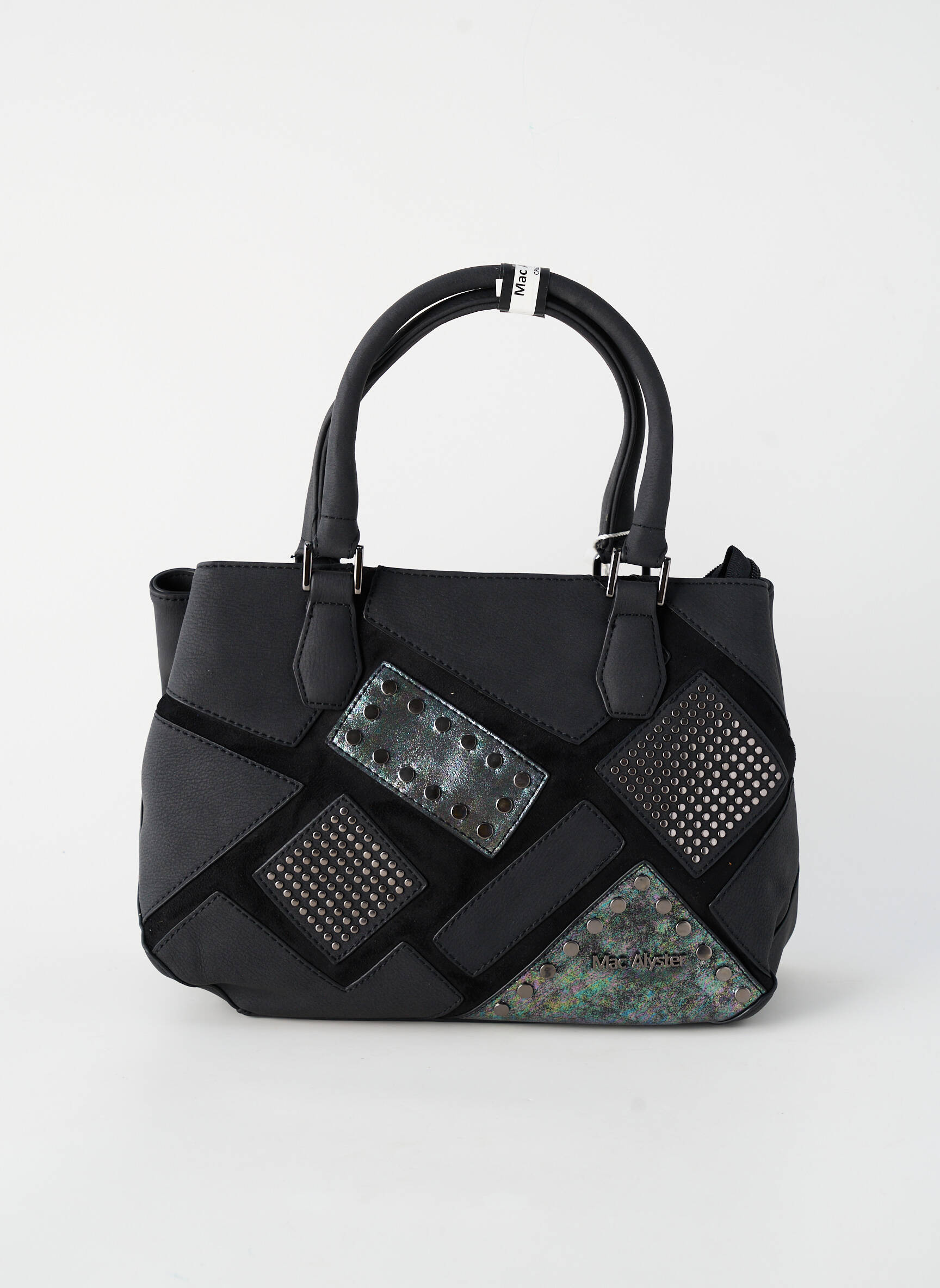 Sac fermeture zippée forme rectangulaire noir MAC ALYSTER femme