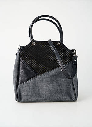 Sac fermeture zippée forme rectangulaire gris FUCHSIA femme