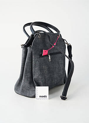 Sac fermeture zippée forme rectangulaire gris FUCHSIA femme