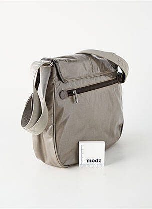 Sac multipoches forme rectangulaire gris TEXIER femme