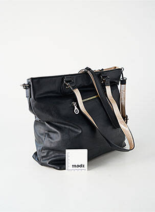 Sac fermeture zippée forme cabas noir GP femme