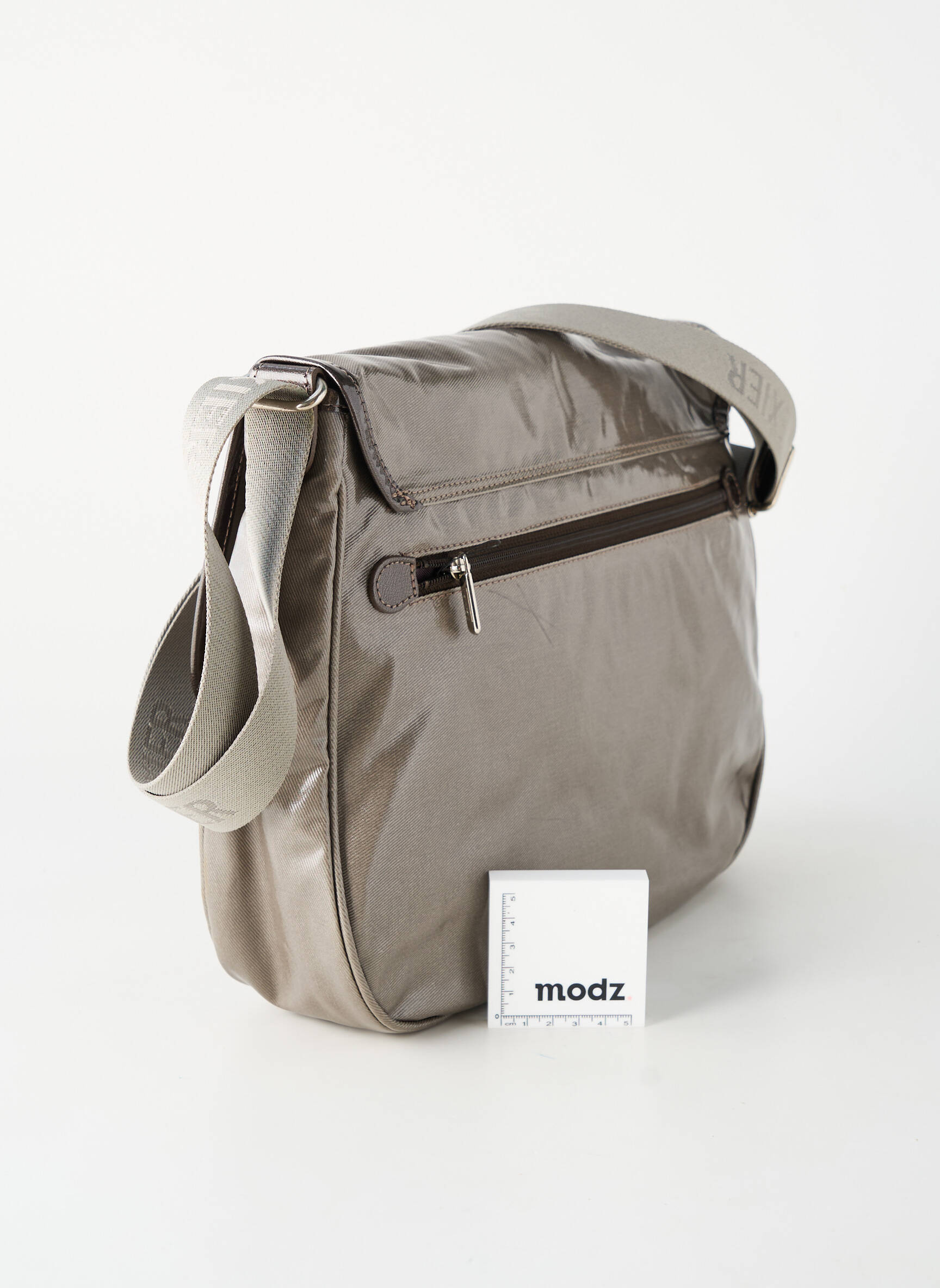Sac multipoches forme rectangulaire gris TEXIER femme