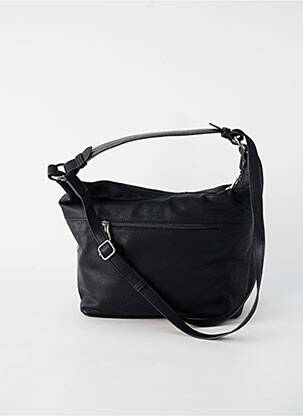 Sac fermeture zippée forme rectangulaire noir PATRICK BLANC femme