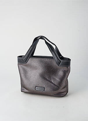 Sac fermeture zippée forme rectangulaire gris PATRICK BLANC femme