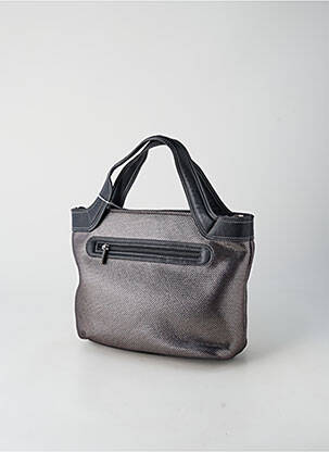Sac fermeture zippée forme rectangulaire gris PATRICK BLANC femme