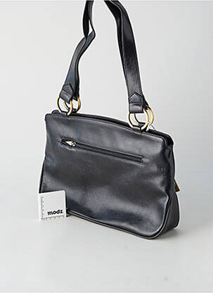 Sac fermeture zippée forme rectangulaire noir DUOLYNX femme