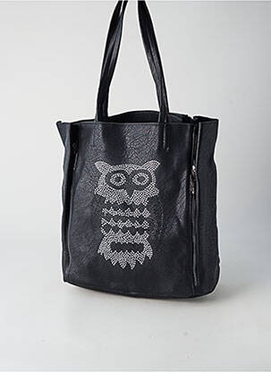 Sac fermeture zippée forme rectangulaire noir ETERNEL femme