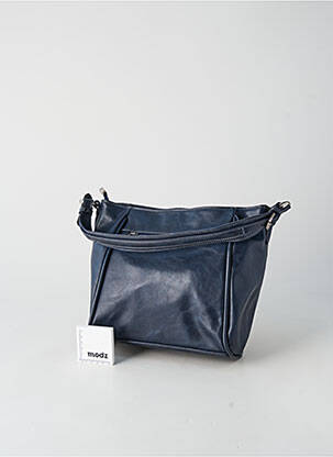 Sac multipoches forme carré bleu PATRICK BLANC femme