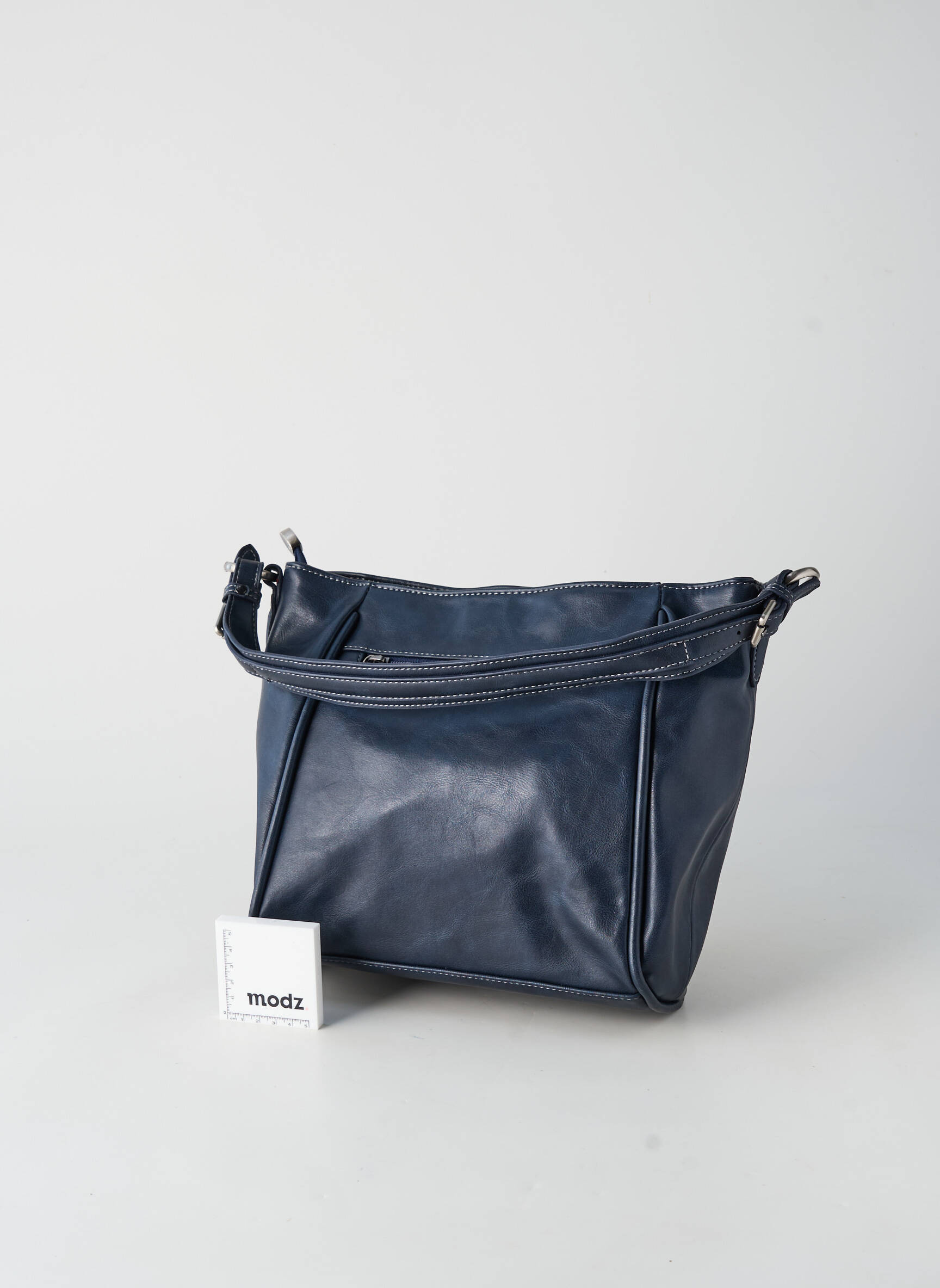 Sac multipoches forme carré bleu PATRICK BLANC femme
