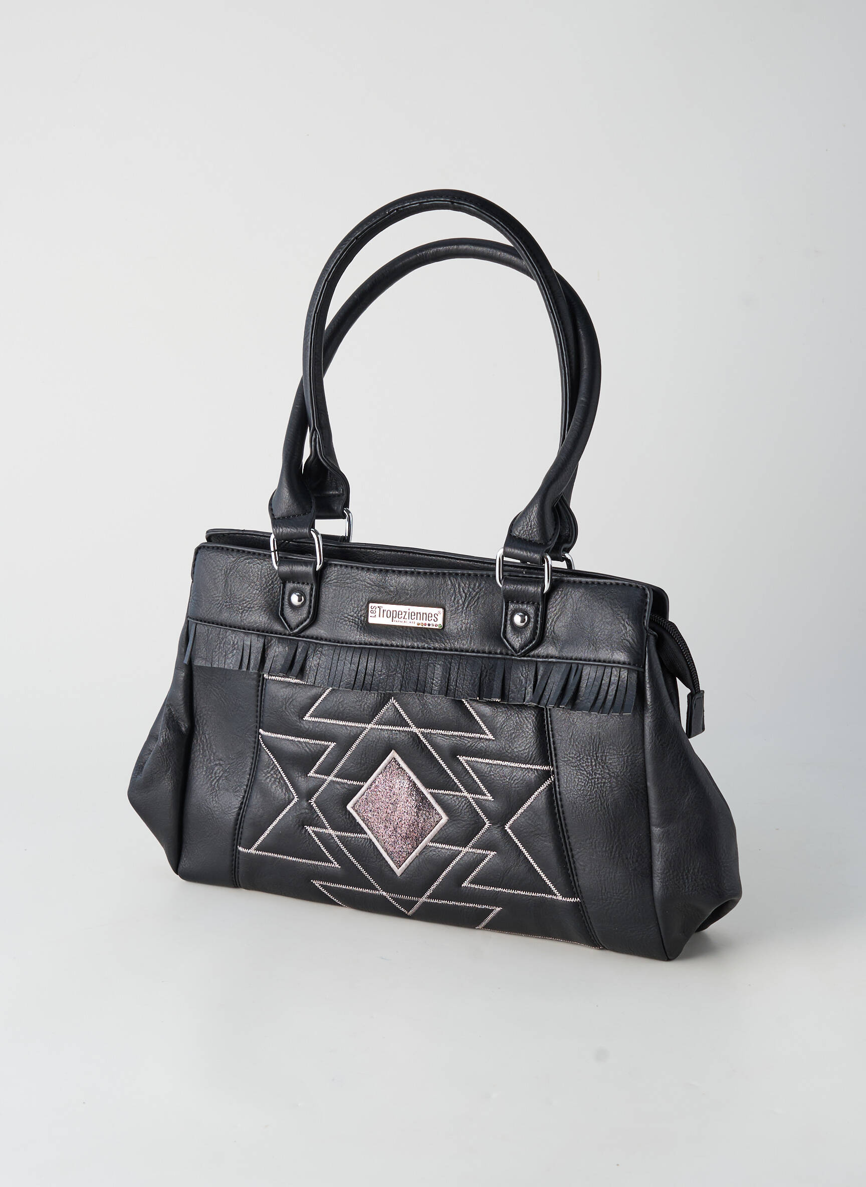 Sac multipoches forme rectangulaire noir LES TROPEZIENNES PAR M.BELARBI femme