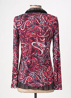 Top stretch manches longues rouge FELINO femme