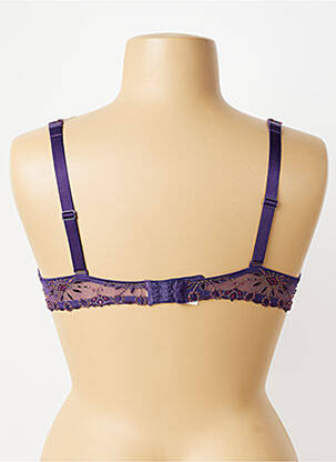 Soutien-gorge effet matière satinée haut soutien-gorge moulé violet CHANTELLE femme