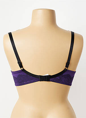 Soutien-gorge effet matière satinée haut soutien-gorge push-up violet CHANTELLE femme