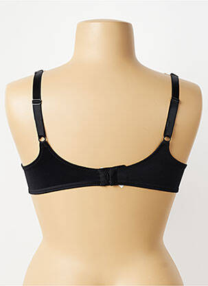 Soutien-gorge effet matière satinée haut soutien-gorge moulé noir EMPREINTE femme