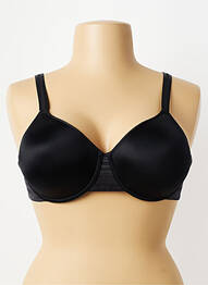 Soutien-gorge effet matière satinée haut soutien-gorge moulé noir CHANTELLE femme