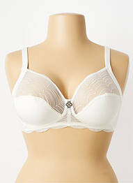 Soutien-gorge effet matière satinée haut soutien-gorge emboitant beige LOU femme