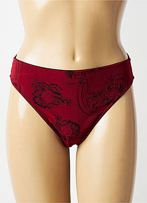 Culotte tissage satiné rouge MILLESIA femme