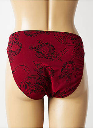 Culotte tissage satiné rouge MILLESIA femme