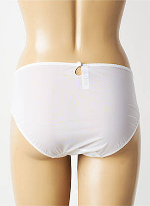 Culotte effet matière satinée blanc MAISON LEJABY femme