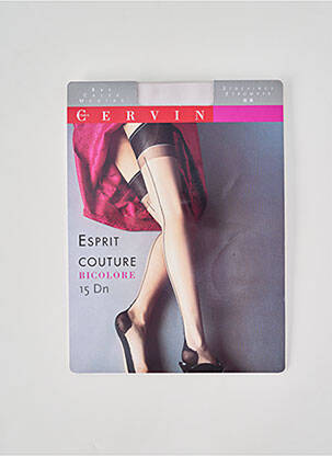 Bas broderie noir CERVIN femme